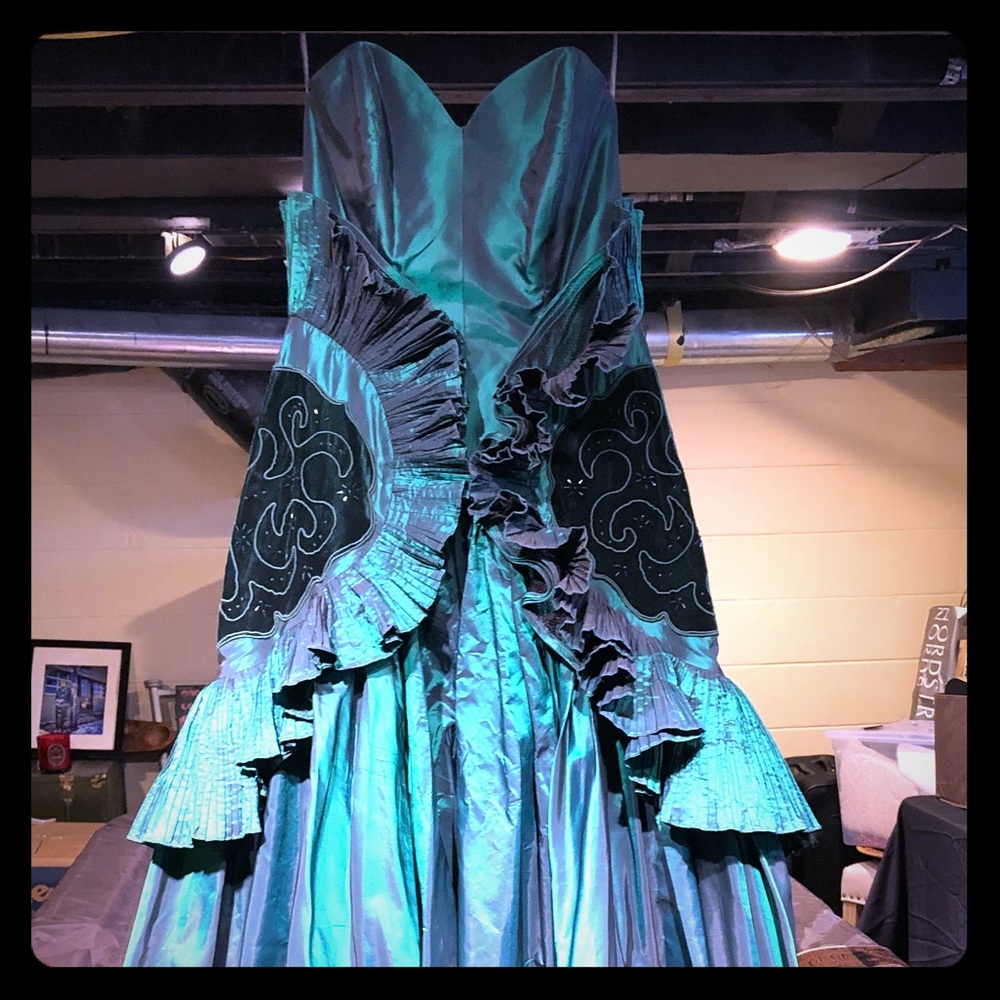 Alan Cherry strapless opulent ball gown